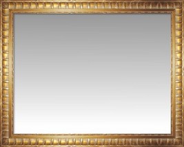 Custom Luxury Wide Wall Mirror with Ornate Brass Antique Finish Frame - £289.16 GBP+