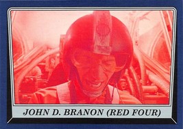 2016 Topps Star Wars Rogue One Mission Briefing BLUE #90 John D Branon Red Four - £0.70 GBP