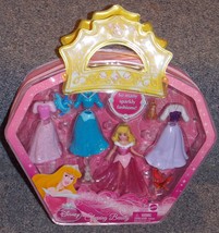 2009 Disney Princess Sleeping Beauty Aurora Sparkly Fashions Figure Set New - £31.46 GBP