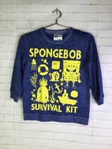 Spongebob Squarepants Survival Kit Burnout Soft Knit 3/4 Sleeve Shirt Gi... - $20.78