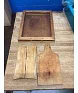 Dansk Teak Wood Host Serving Tray, Mountain Woods Tray &amp; Wood Cutting Board - $470.22 MXN