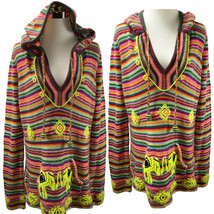 New Calypso St. Barth Cashmere Embroidered Pocket Hoodie Oversized Sweater Hood - £156.72 GBP