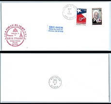 1986 US First Flight Cover - American Air, Chicago, IL to Paris, FRANCE S7 - £2.32 GBP