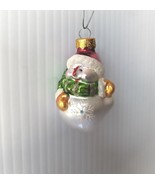 Vintage Mercury Glass Snowman Ghost Iridescent Christmas Ornament Colorf... - £27.36 GBP
