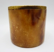 Amber Colored Glass Votive Tea Light Candle Holder from Gimbels Department Store - £18.47 GBP