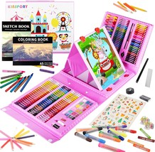 Kinspory Art Supplies, 290 Pack Art Sets Crafts Drawing Coloring Kit,, Pink - $44.99