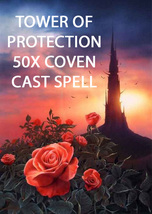 100X Coven Cast Tower Of Protection Extreme Protection Magick Ring Pendant - £79.75 GBP