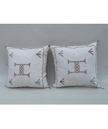 Early 21st Century Moroccan white Sabra Pillows Covers- a Pair - £141.13 GBP