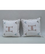 Early 21st Century Moroccan white Sabra Pillows Covers- a Pair - $180.00