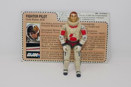 Hasbro 1983 GI Joe Ace v1 Fighter Pilot Loose Action Figure with File Card - £27.10 GBP