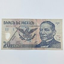 Mexico 20 Pesos Juarez 17-MAY-2001, Series R, Polymer. #G9325726 - $14.01
