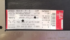 CROSBY, STILLS &amp; NASH ORIGINAL AUGUST 23, 2010 UNUSED WHOLE FULL CONCERT... - £11.28 GBP