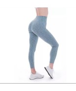 P&#39;tula Kate 23&quot; High Rise Jogger Leggings Glacial Green Heather Medium EUC - $34.19 CAD