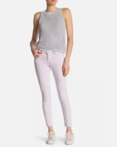 7 For All Mankind Skinny Jeans Mid Waist Light Purple Lilac SZ 26 New - $71.20