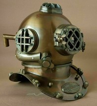 Antique Brown Diving Helmet Divers diving helmet London Navy Mark V helmet - £309.11 GBP