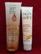 Avon Skin So Soft Luminous Luxe Signature Silk Body Wash, Rich Moist Hand Cream - £14.76 GBP
