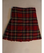 Childs Kilt 7-8 Tradition Red blue green yellow plaid 17&quot; length Halloween - $25.52 CAD