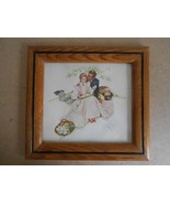 Norman Rockwell - Tender Flowers in Bloom Wooden Frame Print - £14.56 GBP