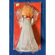 Vintage 1991 Angel Girl Lighted Christmas Tree Topper 9&quot; Top 992A - $24.19