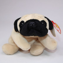 RARE TY Beanie Baby Pugsly The Dog With Tags Vintage 1996 Retired VG Con... - £6.05 GBP