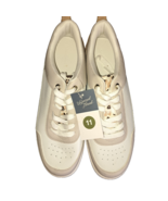Universal Thread Women's Rena Memory Foam Sneakers White/Camel Size 11 - $21.73