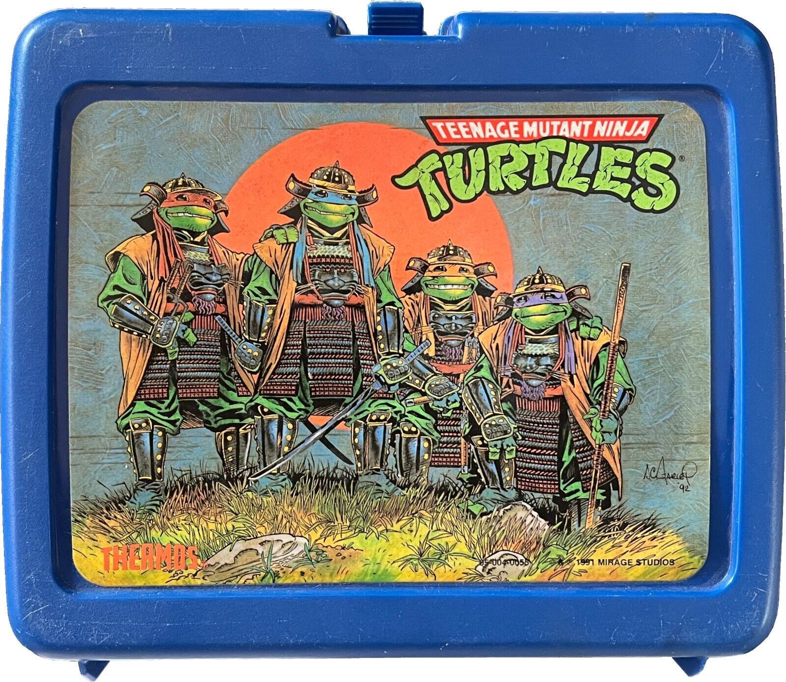 Primary image for Vintage 1991 Teenage Mutant Ninja Turtles Lunchbox Mirage Studios, no Thermos