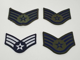 USAF Air Force Field Uniform Rank Insignia Lot of 4 Patches - £10.22 GBP