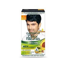 Garnier Color Naturals, Creme, No Ammonia Hair Color For Men (1 Natural Black) - £10.94 GBP