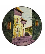 Vintage Decorative Plate M. Valero Spanish Pottery Hand Painted Houses 8... - £13.29 GBP