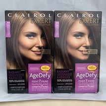 2x Clairol Expert Age Defy Hair Color 6G Light Golden Brown w/ Pantene P... - £34.82 GBP