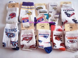 Childrens Kids Sport Socks For Bare Feet NFL Bengals Chiefs Jaguars Buccaneers - $16.95