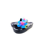 Crocs Womens Size 11 Black Slide Platform Sandals Floral Hyper Tropic - £117.20 GBP
