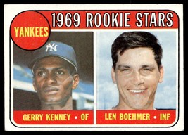 1969 Topps #519 Yankees Rookies - Gerry Kenney / Len Boehmer RC VGEX-B107R12 - £38.72 GBP