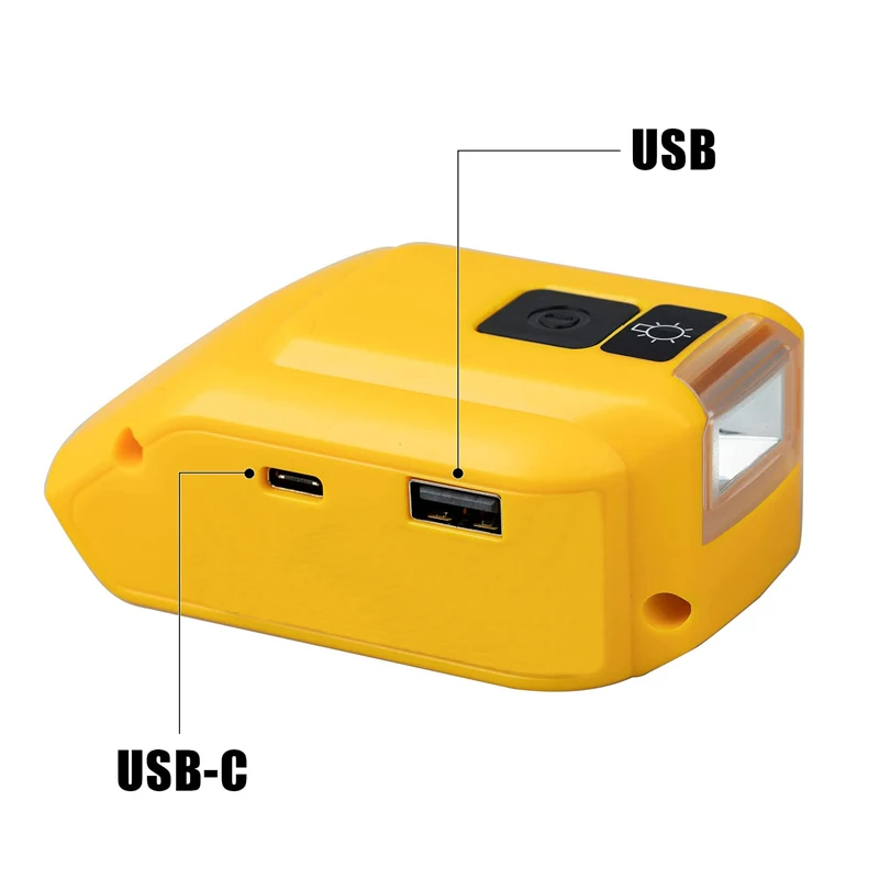 Battery Adapter for Dewalt 18V 20v MAX Battery DCB090 with USB C & DC Port & LED - $261.43