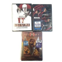 Lot of 3 DVDs The Mummy Trilogy A Nightmare On Elm Street 1-4 Stephen Kings IT - £17.44 GBP