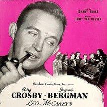 Bing Crosby Bells Of St Mary&#39;s 1945 Sheet Music Aren&#39;t You Glad You&#39;re Y... - £15.63 GBP