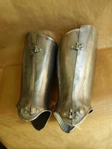 Medieval Knight Leg Greaves leg Guard Armor Set SCA Larp Reenactment Costume - £82.39 GBP