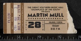 Vintage Martin Mull Ticket Stumpf Juli 28 1978 Orlando Groß Southern Tob - $39.58