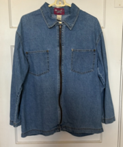 Denim&amp;Co Blue Women&#39;s Denim Jacket Size L - $30.10