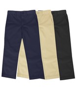 Boys School Uniform Pants New Size 4-16 Regular &amp; Husky Flat Front Style... - $249.94 MXN+