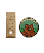 Yellowstone National Park Brown Grizzly Bear Pinback Plastic USA Made Mo... - $9.45