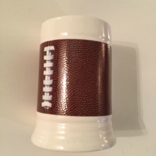 Primary image for Vintage NFL stein mug official football ceramic 16 oz brown white