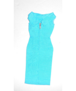 Vintage Barbie Fashion Pak Turquoise blue Silk Shantung Sheath Dress (19... - £106.81 GBP