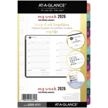 AT-A-GLANCE Harmony 2026 Weekly Monthly Loose-Leaf Planner Refill, (6099... - $39.59
