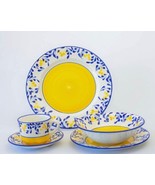 Servizio da tavola in ceramica vintage 5 pezzi in ceramica 100% dipinto ... - $1,495.10 MXN