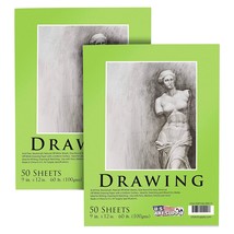 U.S. Art Supply 9&quot; x 12&quot; Premium Drawing Paper Pad, 60 Pound (100gsm), P... - $27.99