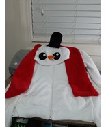 Womens SNOWMAN Hoodie Ugly Christmas Sweater Party Frosty sz. 1xl White NEW - $44.43