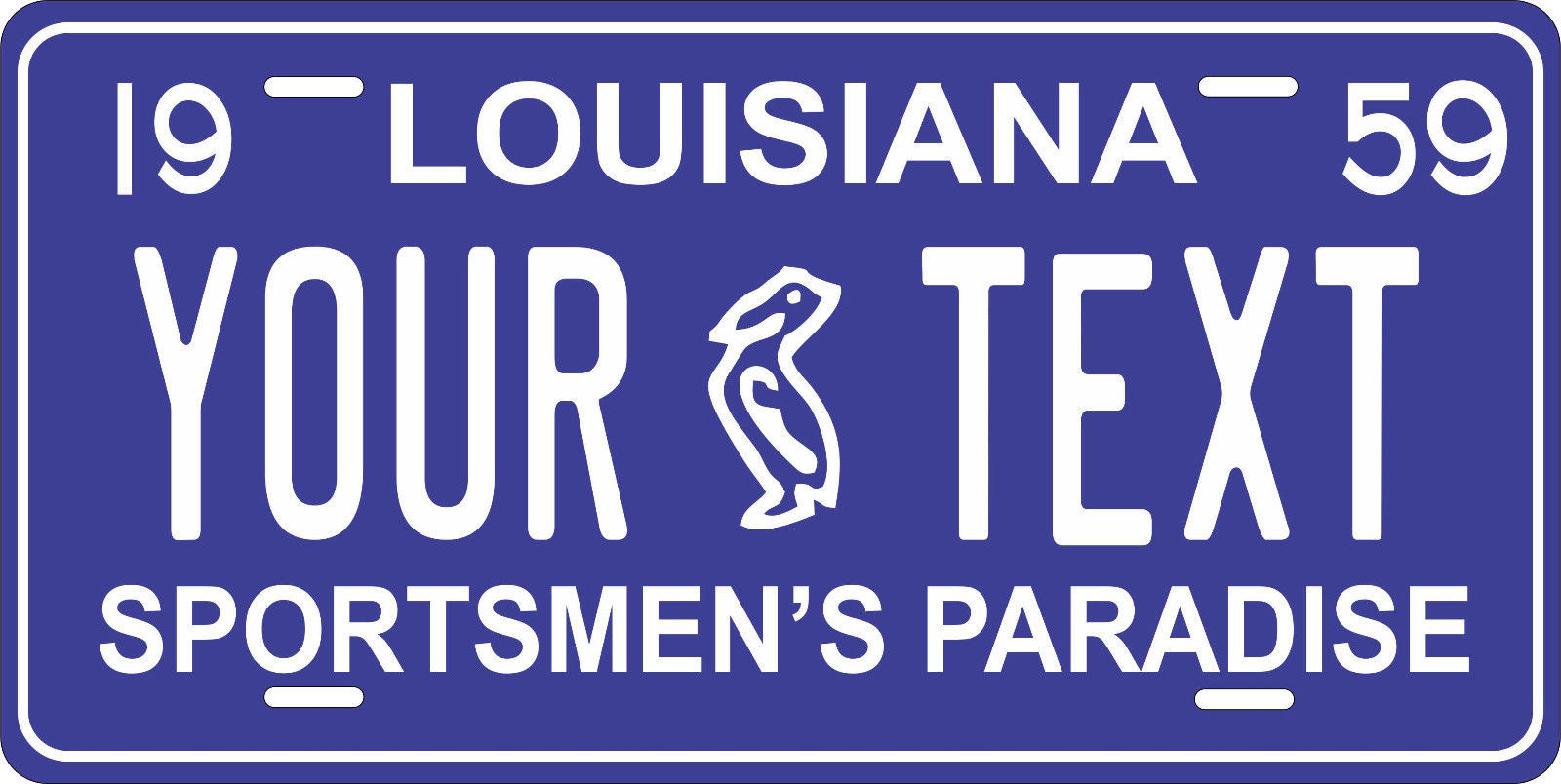 Louisiana 1959 License Plate Personalized Custom Car Bike Motorcycle Moped Tag - $10.99 - $18.22