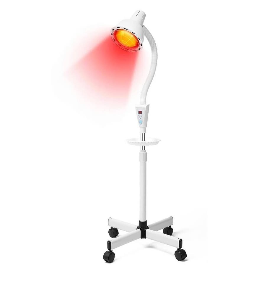 Infrared Heat Lamp with Heat-Resistant Mesh Cover, Adjustable Stand, 275... - $98.93