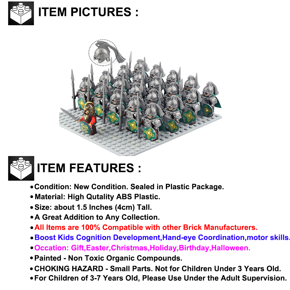 Rohan Elite Soldiers Army King Theoden Lord of the Rings Custom 21 ...